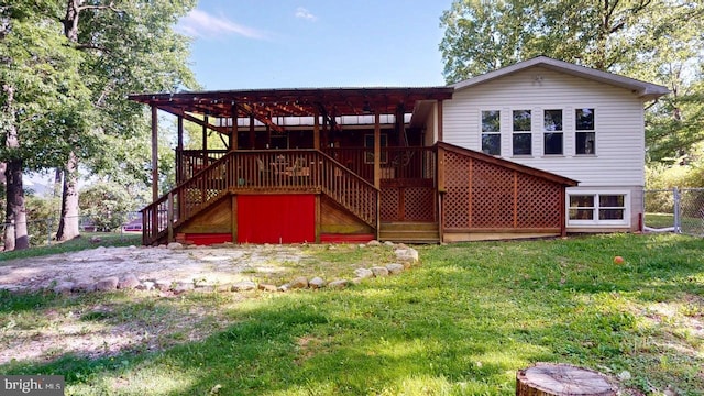 14701 Viewcrest Rd SW, Cresaptown, MD 21502 - back of house with stairway