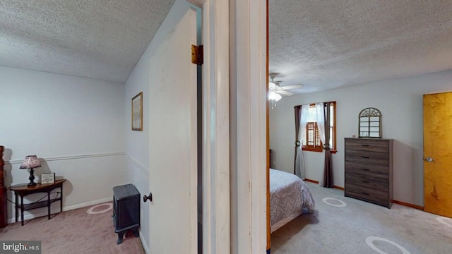 14701 Viewcrest Rd SW, Cresaptown, MD 21502 - bedroom with a textured ceiling, carpet, and baseboards
