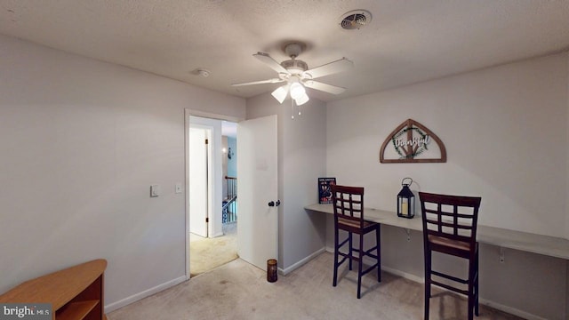 14701 Viewcrest Rd SW, Cresaptown, MD 21502 - office area with carpet flooring, ceiling fan, and baseboards