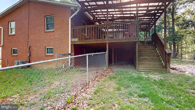 14701 Viewcrest Rd SW, Cresaptown, MD 21502 - back of property with stairs