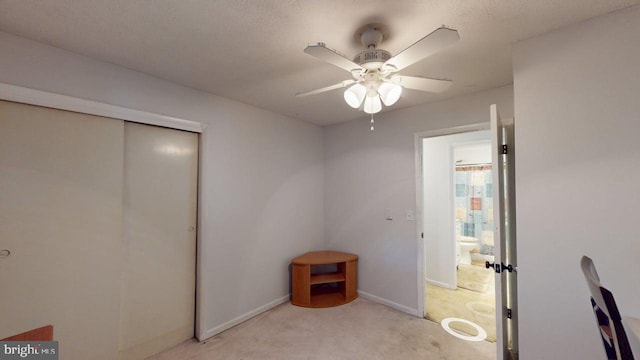 14701 Viewcrest Rd SW, Cresaptown, MD 21502 - unfurnished bedroom featuring light colored carpet, baseboards, a closet, and ceiling fan