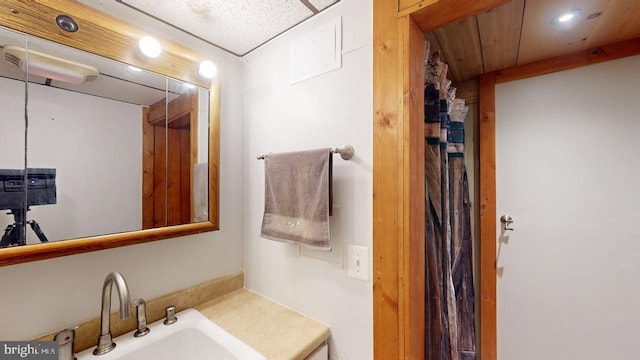 14701 Viewcrest Rd SW, Cresaptown, MD 21502 - bathroom with a sink and recessed lighting