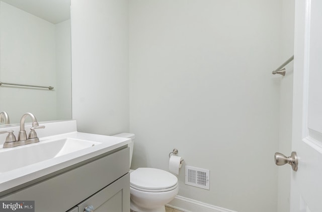814 N Patterson Park Ave, Baltimore, MD 21205 - half bathroom with vanity and toilet
