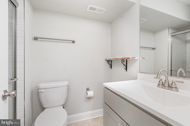 814 N Patterson Park Ave, Baltimore, MD 21205 - bathroom featuring vanity, toilet, baseboards, tile patterned floors, and tiled shower