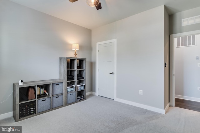 10104 Dressage Dr, Upper Marlboro, MD 20772 - unfurnished bedroom with carpet floors, baseboards, and a ceiling fan