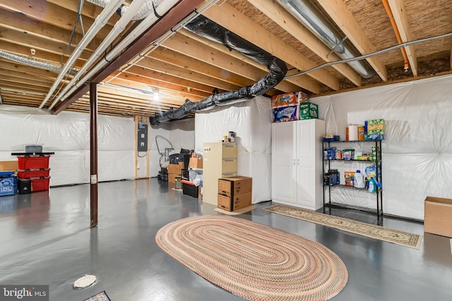 10104 Dressage Dr, Upper Marlboro, MD 20772 - unfinished basement featuring electric panel