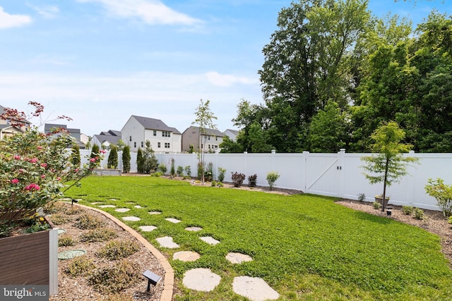 10104 Dressage Dr, Upper Marlboro, MD 20772 - view of yard with a residential view and a gate
