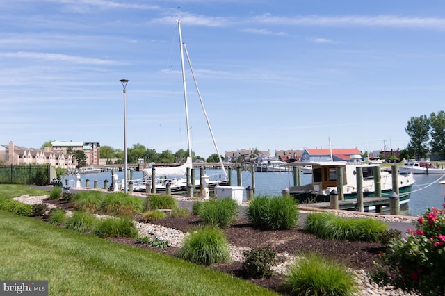 301 Muir St Unit 201, Cambridge, MD 21613 - dock featuring boat lift and a water view