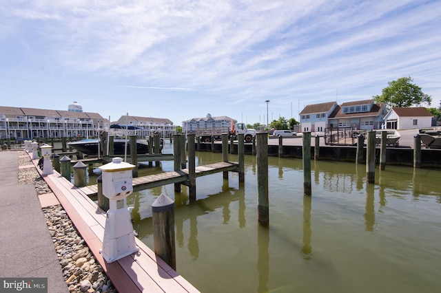 301 Muir St Unit 201, Cambridge, MD 21613 - dock with a residential view and a water view