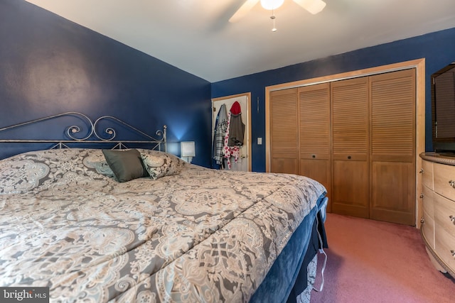 46 Jefferson St, Weatherly, PA 18255 - bedroom with carpet flooring and ceiling fan