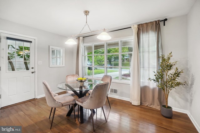 900 W Nolcrest Dr, Silver Spring, MD 20903 - dining space with wood-type flooring, plenty of natural light, and baseboards