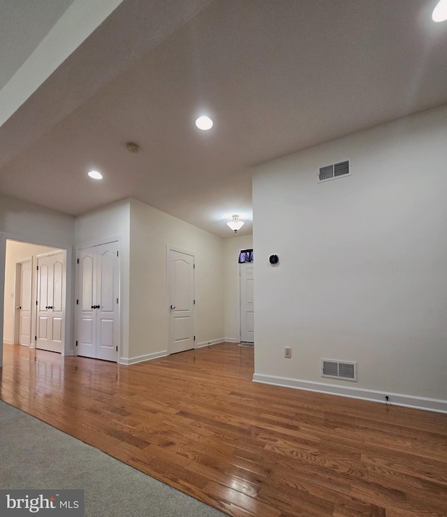7677 Green Ridge Ln, Abbottstown, PA 17301 - unfurnished room with baseboards, recessed lighting, and wood finished floors