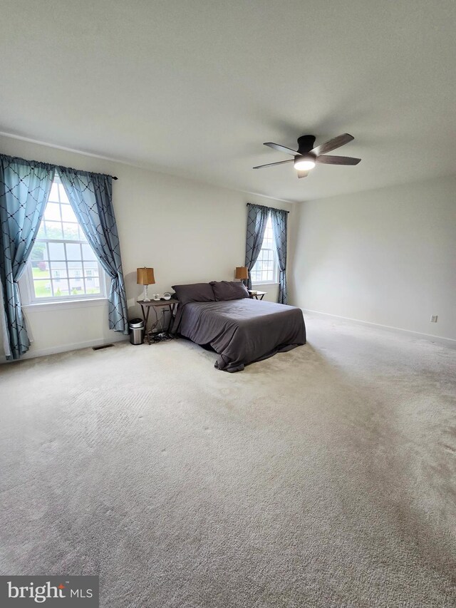 7677 Green Ridge Ln, Abbottstown, PA 17301 - carpeted bedroom with baseboards and a ceiling fan
