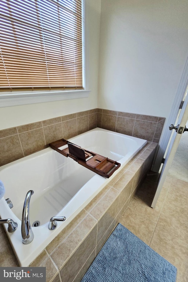 7677 Green Ridge Ln, Abbottstown, PA 17301 - bathroom with a bath and tile patterned flooring