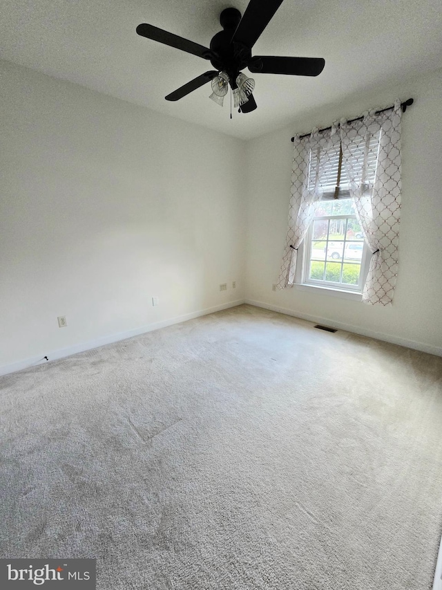 7677 Green Ridge Ln, Abbottstown, PA 17301 - carpeted spare room featuring baseboards and a ceiling fan