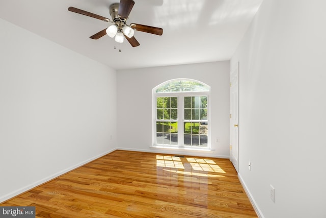 1118 Ashby St, Front Royal, VA 22630 - empty room featuring wood finished floors, baseboards, and ceiling fan