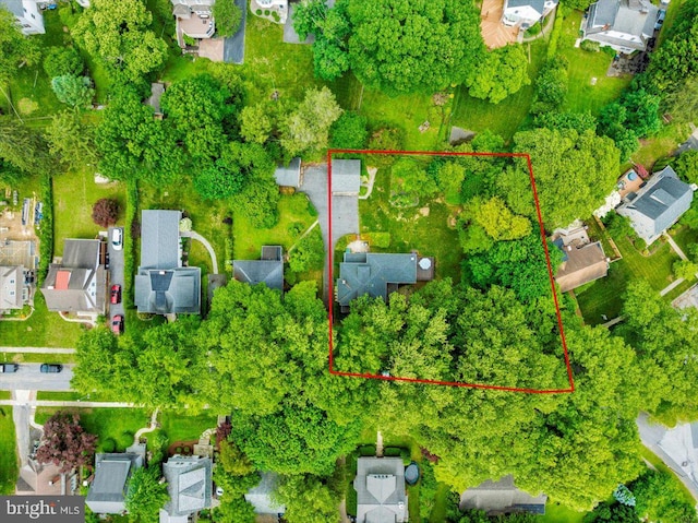 61 Park Rd, Reading, PA 19609 - aerial view of residential area featuring property boundaries highlighted