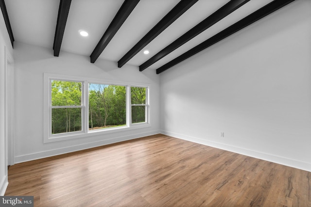 2761 Ebbvale Rd, Manchester, MD 21102 - unfurnished living room featuring baseboards, recessed lighting, and wood finished floors
