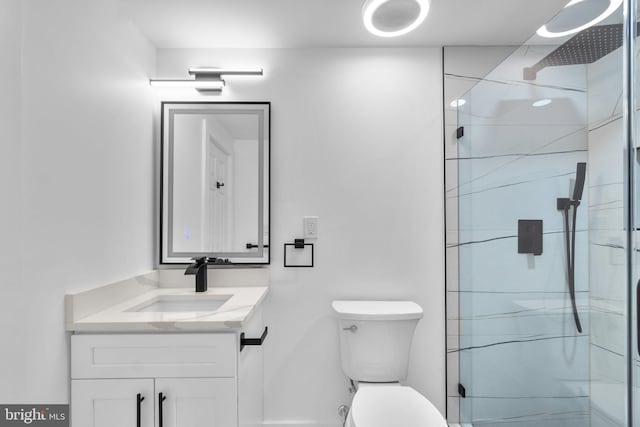 2761 Ebbvale Rd, Manchester, MD 21102 - full bath featuring vanity, a stall shower, and toilet
