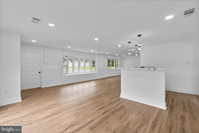2761 Ebbvale Rd, Manchester, MD 21102 - unfurnished living room with light wood finished floors, recessed lighting, and baseboards