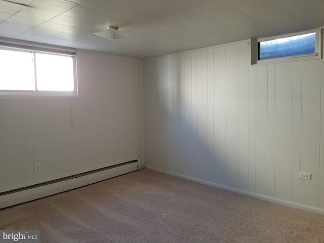 1320 Oak Ln, New Cumberland, PA 17070 - spare room with a baseboard radiator and carpet floors