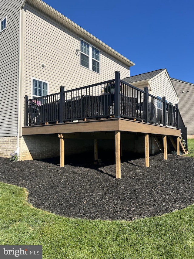 17365 Norland Way, Shrewsbury, PA 17361 - rear view of house featuring a deck and stairs