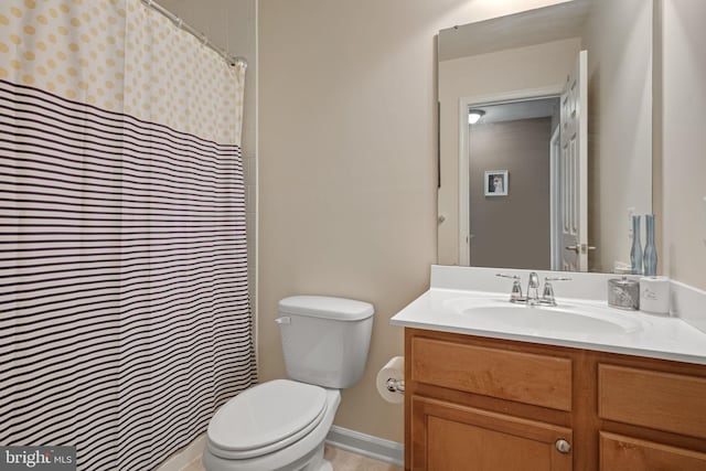 17365 Norland Way, Shrewsbury, PA 17361 - bathroom featuring vanity, toilet, and a shower with shower curtain