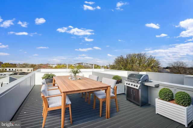 1619 Isherwood St NE Unit 3, Washington, DC 20002 - deck featuring grilling area and outdoor dining space