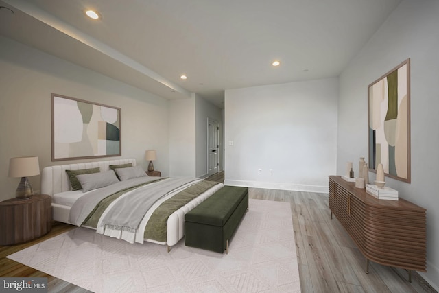1619 Isherwood St NE Unit 3, Washington, DC 20002 - bedroom with wood finished floors, recessed lighting, and baseboards
