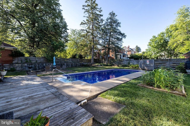 289 Newman Ave, Harrisonburg, VA 22801 - view of swimming pool featuring a wooden deck