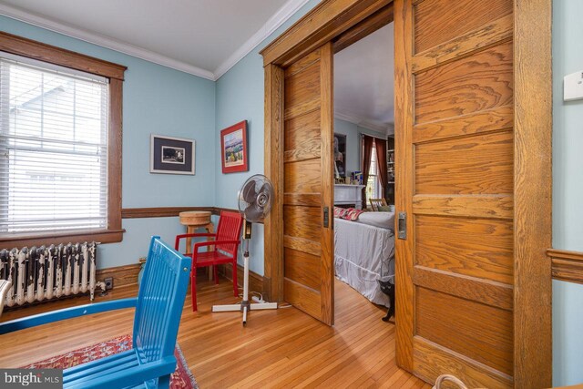 289 Newman Ave, Harrisonburg, VA 22801 - office space featuring radiator, wood finished floors, and ornamental molding