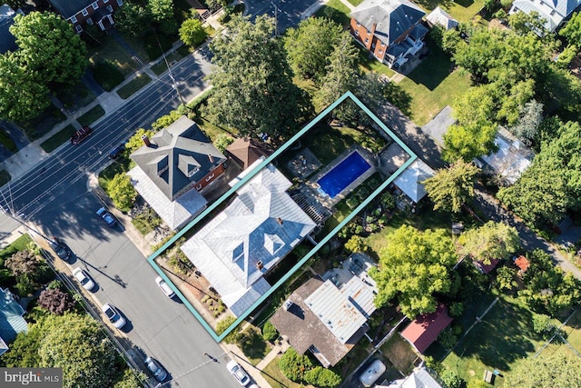 289 Newman Ave, Harrisonburg, VA 22801 - aerial view of property and surrounding area featuring property parcel outlined