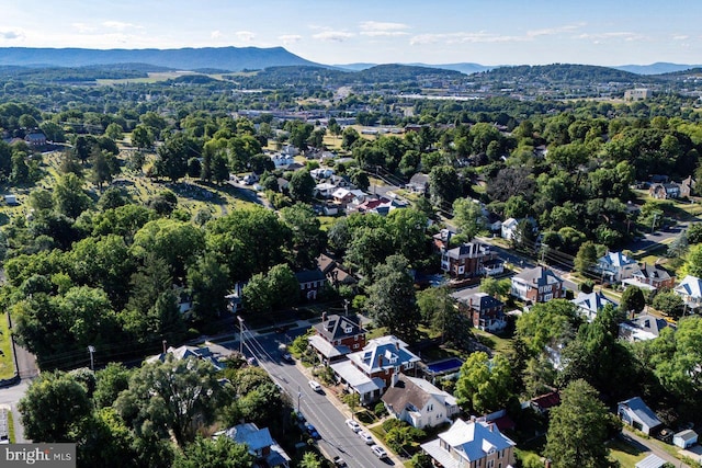 289 Newman Ave, Harrisonburg, VA 22801 - aerial overview of property's location with a mountain backdrop