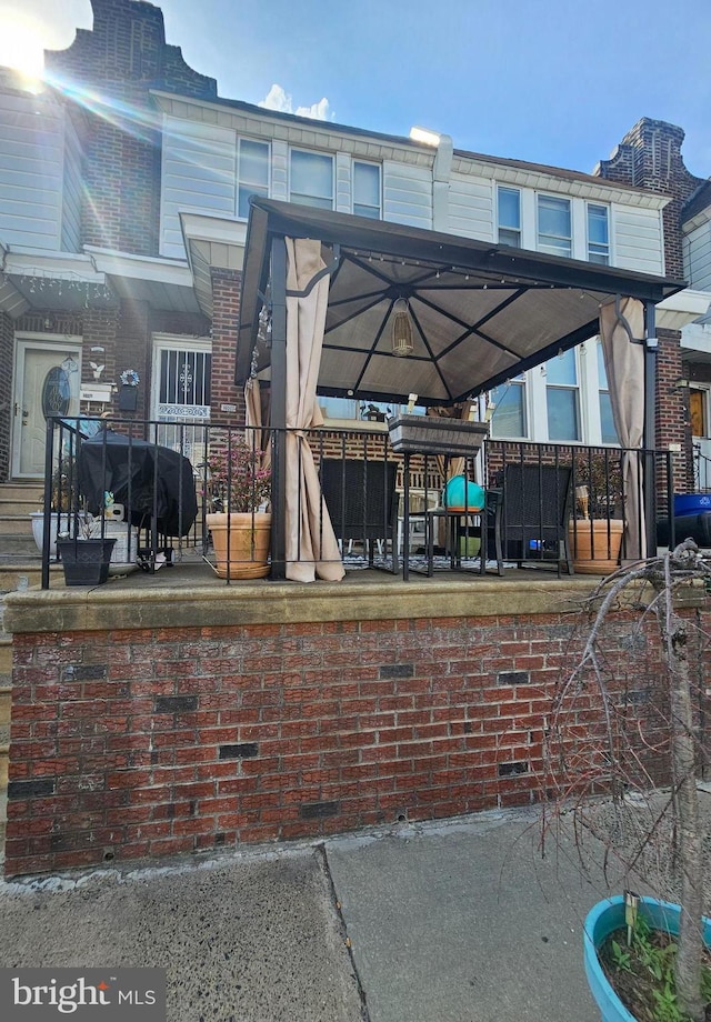 3908 Bennington St, Philadelphia, PA 19124 - view of patio / terrace featuring a gazebo and area for grilling