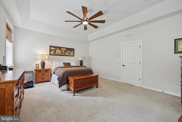 404 Rock Run Cir, Broomall, PA 19008 - bedroom featuring a raised ceiling, carpet flooring, and baseboards
