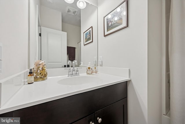 404 Rock Run Cir, Broomall, PA 19008 - bathroom with vanity and a shower with shower curtain