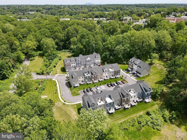 404 Rock Run Cir, Broomall, PA 19008 - drone / aerial view of a forest
