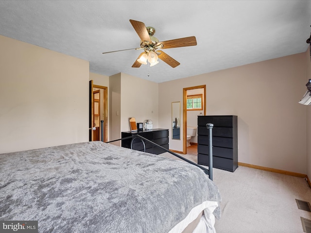 979 John Brown Farm Rd, Harpers Ferry, WV 25425 - bedroom featuring light carpet, baseboards, and a ceiling fan