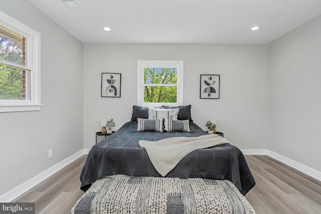 2017 Fairlane Rd, Bel Air, MD 21015 - bedroom featuring baseboards, wood finished floors, and recessed lighting