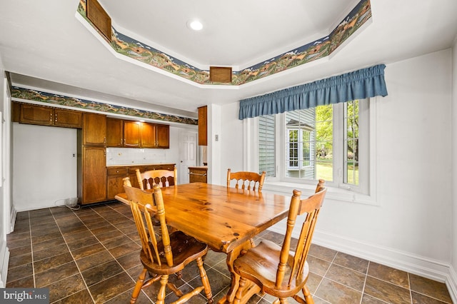 1050 Powderhorn Dr, Glen Mills, PA 19342 - dining room with baseboards and dark stone finish flooring