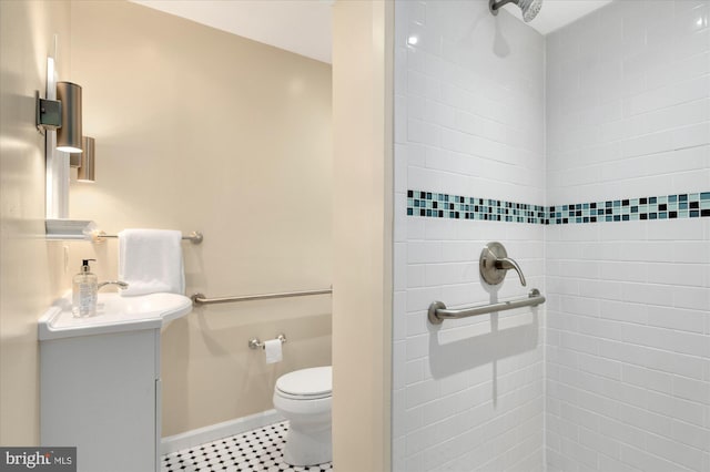 3419 Lowell St NW, Washington, DC 20016 - bathroom featuring vanity and a tile shower