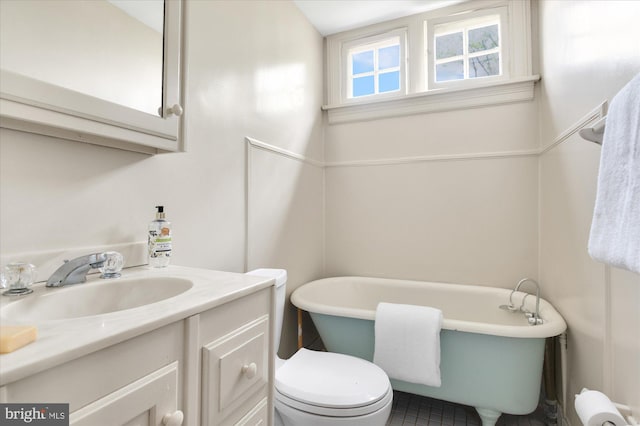 3419 Lowell St NW, Washington, DC 20016 - bathroom featuring a freestanding bath and vanity