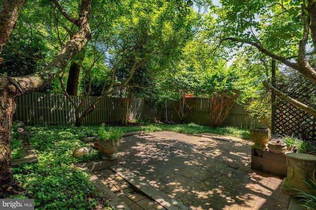 3419 Lowell St NW, Washington, DC 20016 - fenced backyard featuring a patio area