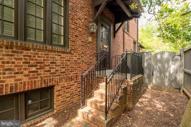 3419 Lowell St NW, Washington, DC 20016 - property entrance with brick siding and a gate