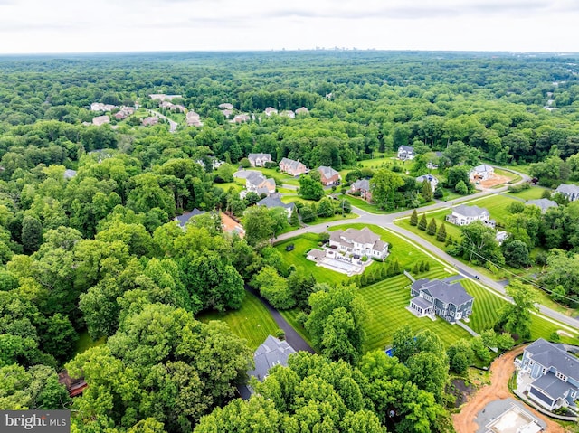11709 Pine Tree Dr, Fairfax, VA 22033 - aerial view of a heavily wooded area