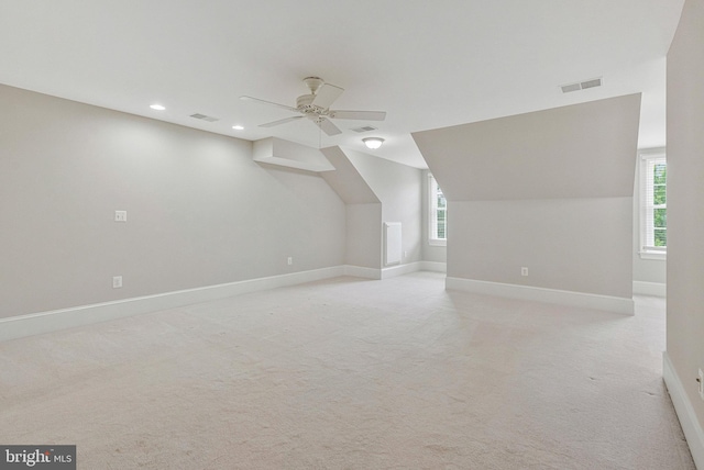 1473 Evans Farm Dr, Mclean, VA 22101 - bonus room featuring recessed lighting, a ceiling fan, light carpet, healthy amount of natural light, and baseboards