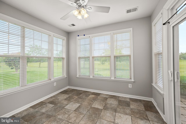30 Amandas Teal Dr, Bridgeville, DE 19933 - unfurnished room featuring ceiling fan, baseboards, and stone finish floors