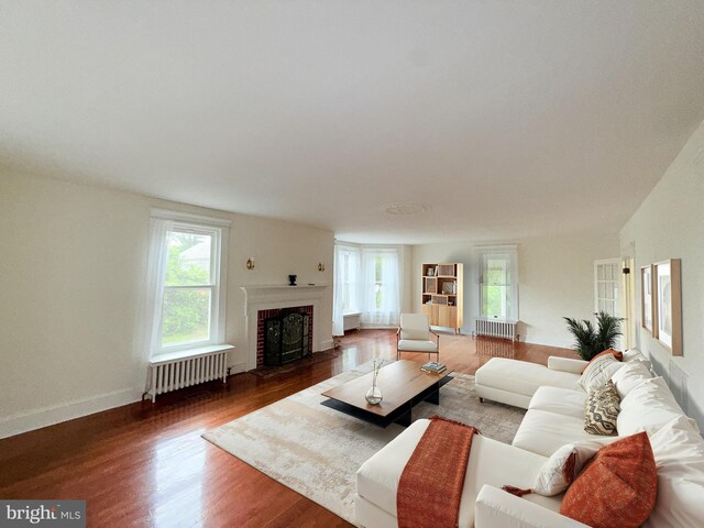 2806 Northumberland Hwy, Lottsburg, VA 22511 - living area with radiator heating unit, wood finished floors, and healthy amount of natural light