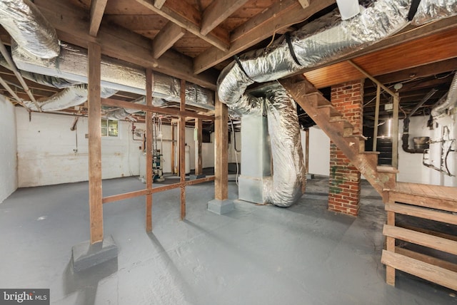 2806 Northumberland Hwy, Lottsburg, VA 22511 - unfinished below grade area with stairs