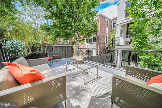 1448 Corcoran St NW, Washington, DC 20009 - view of patio with an outdoor hangout area